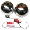 Pomello marce tondo cromato con scritta Giannini Fiat 500