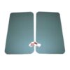 Coppia pannelli porta anteriori Fiat 500 F verdi in Vipla