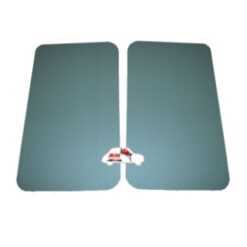 Coppia pannelli porta anteriori Fiat 500 F verdi in Vipla