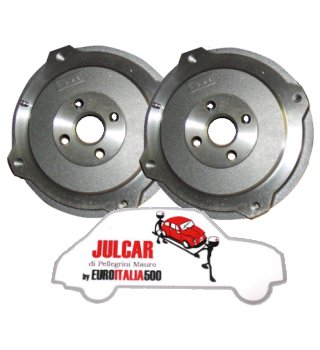 Coppia tamburi freno posteriori Fiat 500 N / D / F / L / R