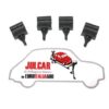 Kit gommini battuta cofano motore Fiat 500