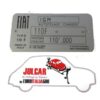 Targhetta identificativa in alluminio Fiat 500 F