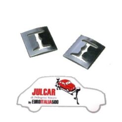 Coppia mollette fissaggio fregi e scritte Fiat 500