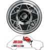 Kit 4 cerchi in lega tipo Millemiglia finitura nera diamantata Fiat 500