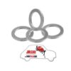 Kit 4 rondelle in alluminio per fissaggio bulloni coppa Fiat 500