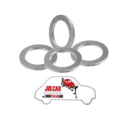 Kit 4 rondelle in alluminio per fissaggio bulloni coppa Fiat 500