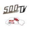 Scritta cromata Giannini 500TV per cofano motore 8,8 x 3 cm Fiat 500