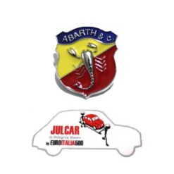 Fregio stemma Abarth 2,9 x 3,4 cm Fiat 500