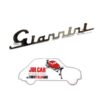 Scritta cromata Giannini per cofano motore 17,3 x 3,3 cm Fiat 500