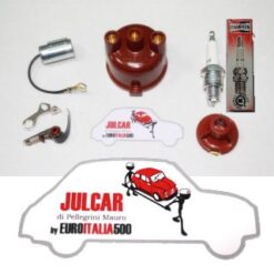 Kit ricambi spinterogeno con candele CHAMPION Fiat 500 N/D/F/L