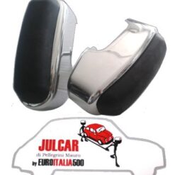 Coppia rostri paraurti cromati Fiat 500