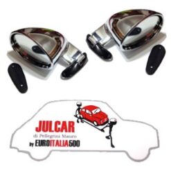 Coppia specchi esterni Californian Cromati Fiat 500