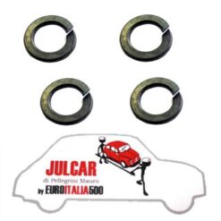 Kit 4 rondelle Grower per fissaggio bulloni cerchio ruota Fiat 500