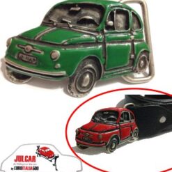 Fibbia cintura verde Fiat 500
