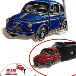 Fibbia cintura blu Fiat 500
