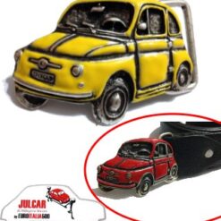 Fibbia cintura gialla Fiat 500