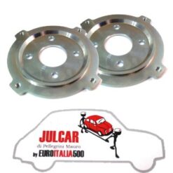 Coppia distanziali in acciaio ruota per freni a disco Fiat 500