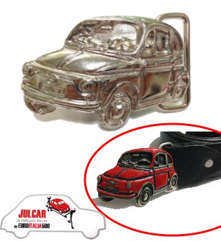 Fibbia cintura lucida Fiat 500