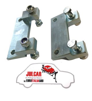Coppia staffe rialzo braccetti anteriori per assetto Fiat 500 D/F/L