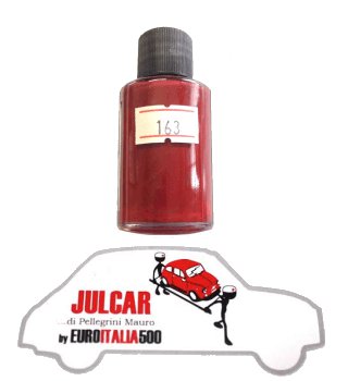 Vernice ritocco carrozzeria cod. 163 " Rosso Ossido " da 30 ml Fiat 500