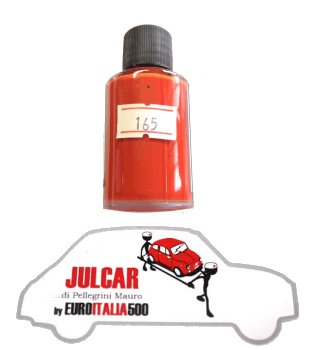 Vernice ritocco carrozzeria cod. 165 " Rosso Corallo Scuro " da 30 ml Fiat 500