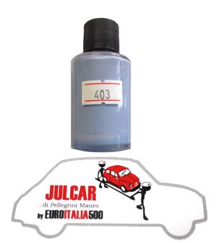 Vernice ritocco carrozzeria cod. 403 " Celeste Medio " da 30 ml Fiat 500