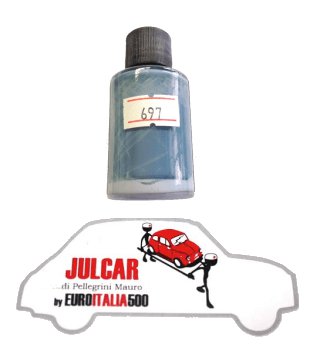 Vernice ritocco carrozzeria cod. 697 " Grigio Cenere " da 30 ml Fiat 500