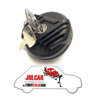 Tappo serbatoio benzina con chiave Fiat 500 F/L/R/Giard