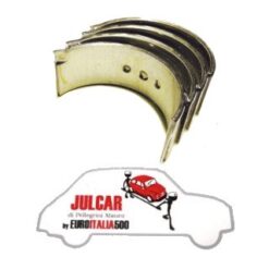 Serie bronzine di biella + 0,25 con 3 fori Fiat 500-126