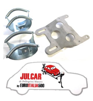 Kit staffe fissaggio marmitta sportiva Fiat 500 / 126