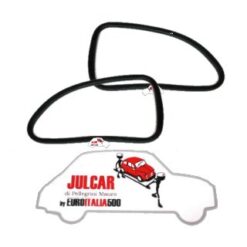 Coppia guarnizioni sagomati vetri fissi posteriori Fiat 500