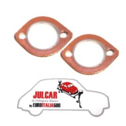 Coppia guarnizioni collettore scarico in rame Fiat 500/126