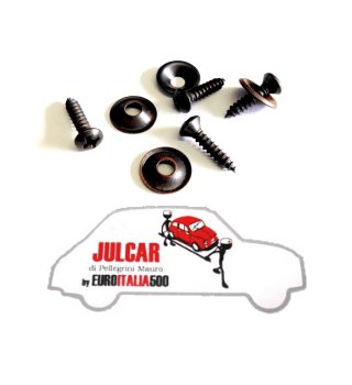 Kit 4 viti e sottoviti per fissaggio moquette preformato Fiat 500