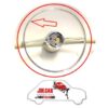Anello in metallo cromato servo clacson volante mod. Vitaloni Fiat 500