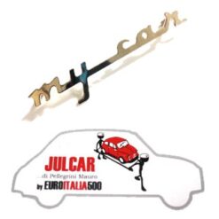 Scritta cromata MY CAR Francis Lombardi Fiat 500