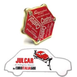 Tappo olio coperchio punterie Giannini Castrol Fiat 500/126