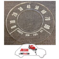 Vetrino cruscotto piatto 80 Mph miglia Fiat 500