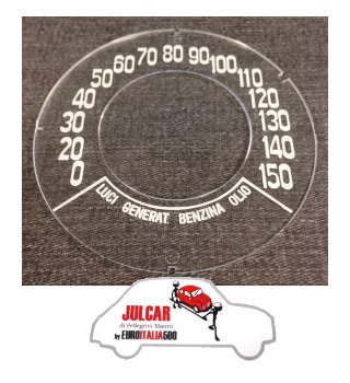 Vetrino cruscotto Giannini 150 KM/H Fiat 500
