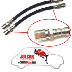 Coppia tubi freno flessibili posteriori Fiat 500 F/L/R