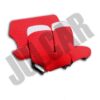 Set coprifodere copri sedili rosse in tessuto elastico Fiat 500
