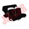 Set coprifodere copri sedili nere in tessuto elastico Fiat 500