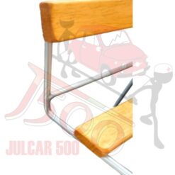 Portapacchi verniciato a polvere con bacchette in legno Fiat 600