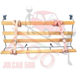 Portapacchi verniciato a polvere con bacchette in legno Fiat 600