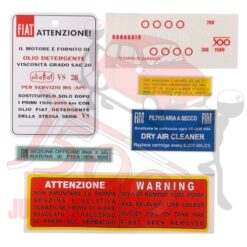 Kit adesivi completo Fiat 500 F/L/R/G