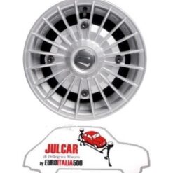 Kit 4 cerchi in lega mod. GRIFO grigio Silver attacco largo Fiat 500