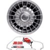 Kit 4 cerchi in lega mod. GRIFO grigio metallizzato Superlook attacco largo Fiat 500