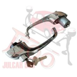 Coppia maniglie esterne cromate Autobianchi Bianchina