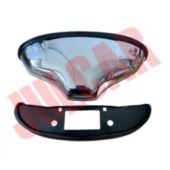 Fanalino luce targa in plastica cromato tipo "ALTISSIMO" Fiat 500