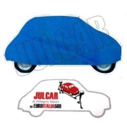 Telo copriauto da esterno blu Fiat 500