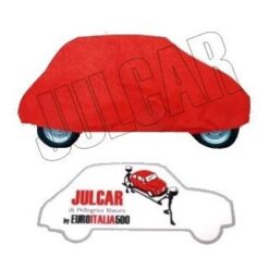 Telo copriauto da esterno rosso Fiat 500